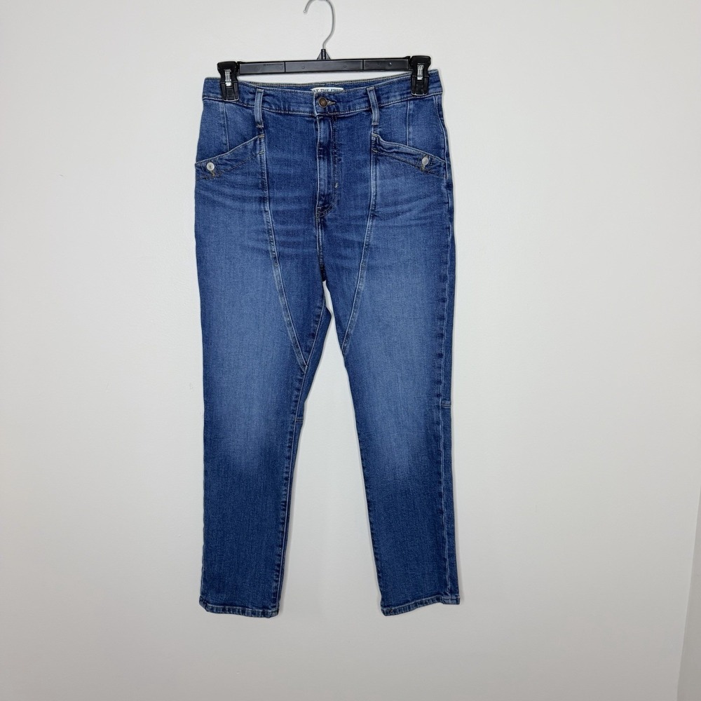 We The Free Beacon Jeans Women's 30 Mid Rise Slim Crop Medium Wash Denim